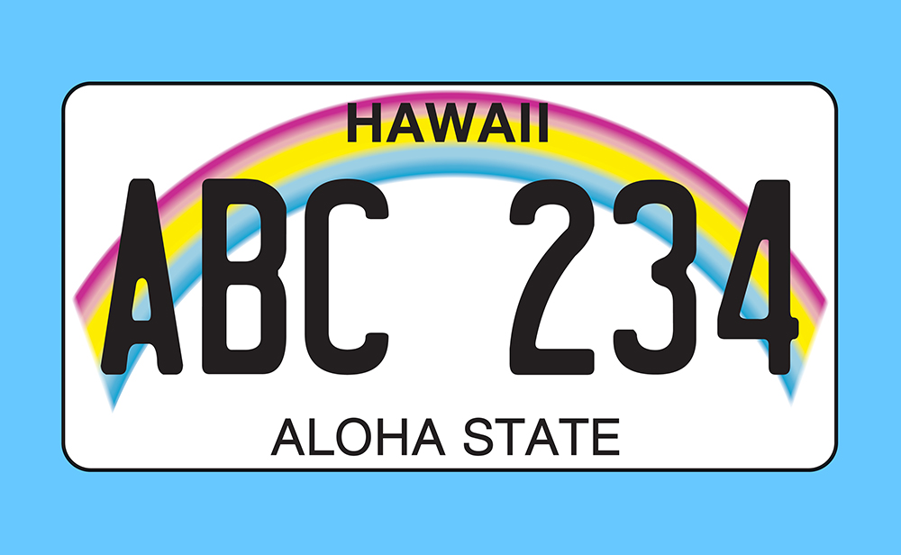 ハワイニュース】ハワイ州レインボーのナンバープレート デザイン一新へ